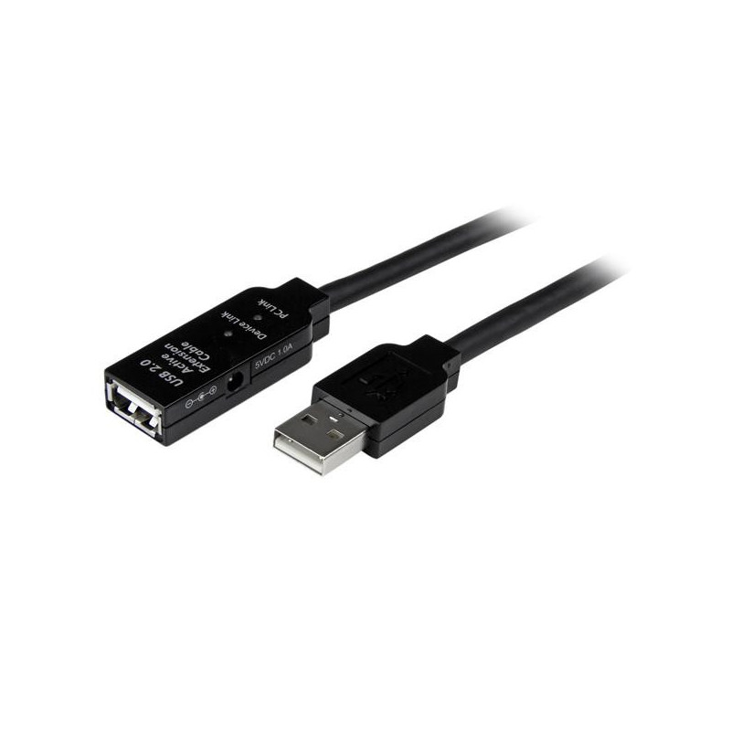 StarTech.com 25m USB 2.0 USB-kaapeli USB A Musta