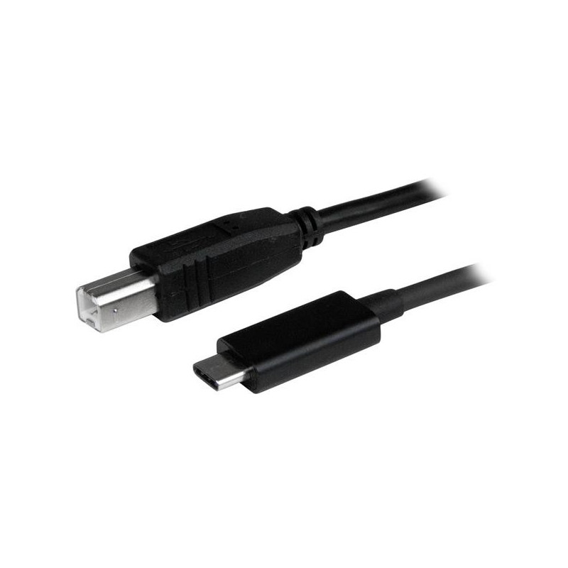 StarTech.com USB2CB1M USB-kaapeli 1 m USB 2.0 USB C USB B Musta