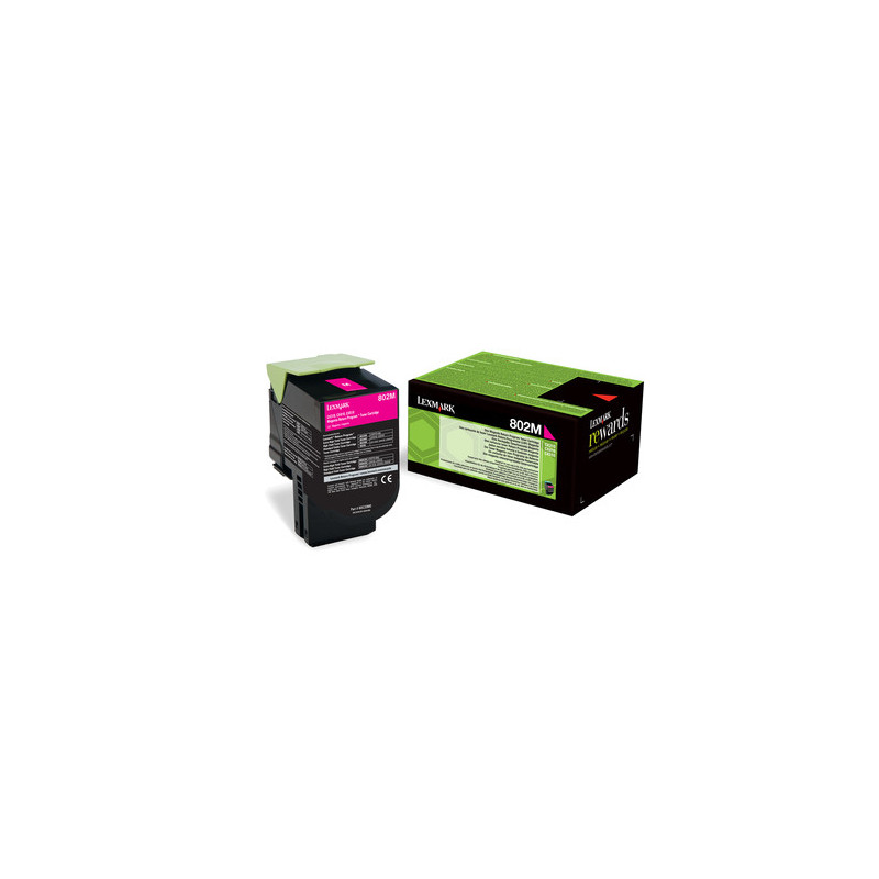 Lexmark 802M värikasetti 1 kpl Alkuperäinen Magenta