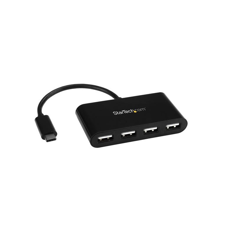 StarTech.com ST4200MINIC keskitin USB 2.0 Type-C 480 Mbit s Musta