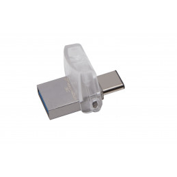 Kingston Technology DataTraveler microDuo 3C 128GB USB-muisti USB Type-A   USB Type-C 3.2 Gen 1 (3.1 Gen 1) Hopea