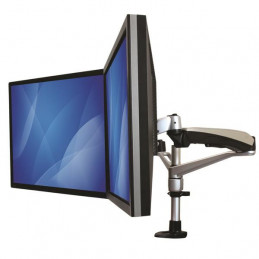 StarTech.com ARMDUAL30 monitorin kiinnike ja jalusta 76,2 cm (30") Puristin Musta, Hopea