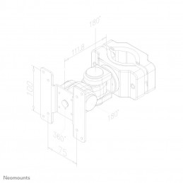 Neomounts by Newstar FPMA-WP200 76,2 cm (30") Musta