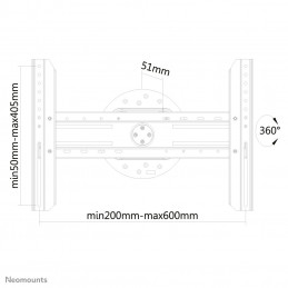 Neomounts by Newstar LED-WR100 190,5 cm (75") Musta