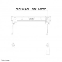 Neomounts by Newstar PLASMA-W840 TV-kiinnike 132,1 cm (52") Musta