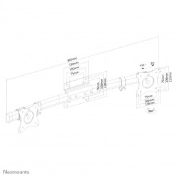 Neomounts by Newstar FPMA-CB100 68,6 cm (27") Musta