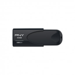 PNY Attache 4 USB-muisti 512 GB USB A-tyyppi 3.2 Gen 1 (3.1 Gen 1) Musta
