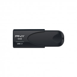 PNY Attaché 4 USB-muisti 64 GB USB A-tyyppi 3.2 Gen 1 (3.1 Gen 1) Musta