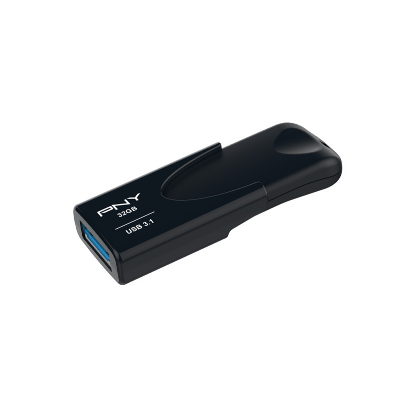 PNY Attache 4 USB-muisti 32 GB USB A-tyyppi 3.2 Gen 1 (3.1 Gen 1) Musta