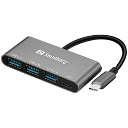 Sandberg USB-C to 3xUSB 3.0 Hub + PD