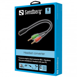 Sandberg Headset converter(mobile)  PC