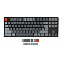 Keychron K8 näppäimistö USB + Bluetooth QWERTY Pohjoismainen Musta, Harmaa, Oranssi