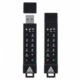 Apricorn Aegis Secure Key 3z USB-muisti 128 GB USB A-tyyppi 3.2 Gen 1 (3.1 Gen 1) Musta