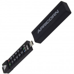 Apricorn Aegis Secure Key 3NXC USB-muisti 4 GB USB A-tyyppi 3.2 Gen 1 (3.1 Gen 1) Musta