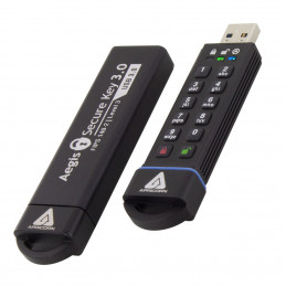 Apricorn Aegis Secure Key 3.0 USB-muisti 480 GB USB A-tyyppi 3.2 Gen 1 (3.1 Gen 1) Musta