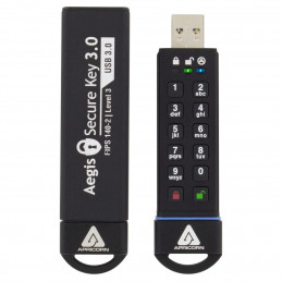 Apricorn ASK3 USB-muisti 16 GB USB A-tyyppi 3.2 Gen 2 (3.1 Gen 2) Musta