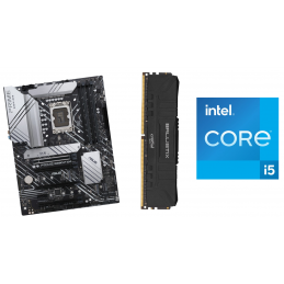 Intel Core i5-12600K + ASUS PRIME Z690-P D4 + Crucial...