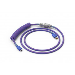 Glorious PC Gaming Race Coiled Violetti 1,37 m USB A-tyyppi, USB Type-C