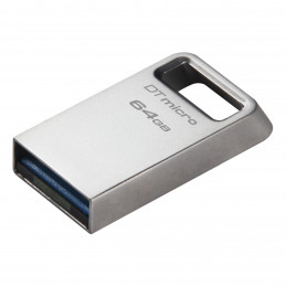 Kingston Technology DataTraveler Micro USB-muisti 64 GB USB A-tyyppi 3.2 Gen 1 (3.1 Gen 1) Hopea