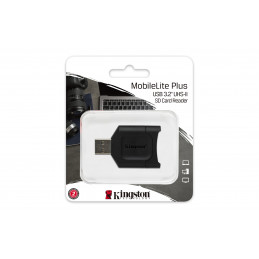 Kingston Technology MobileLite Plus kortinlukija USB 3.2 Gen 1 (3.1 Gen 1) Type-A Musta