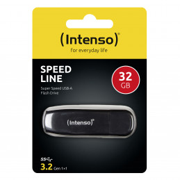 Intenso Speed Line USB-muisti 32 GB USB A-tyyppi 3.2 Gen 1 (3.1 Gen 1) Musta
