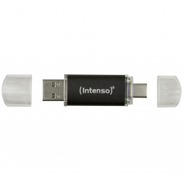 Intenso 3539491 USB-muisti 128 GB USB Type-A   USB Type-C 3.2 Gen 1 (3.1 Gen 1) Antrasiitti