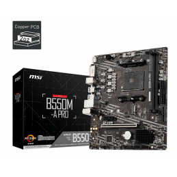 MSI B550M-A PRO emolevy AMD B550 Kanta AM4 mikro ATX