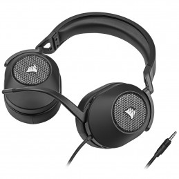 Corsair HS65 SURROUND Kuulokkeet Langallinen Kannettava Pelaaminen Hiili