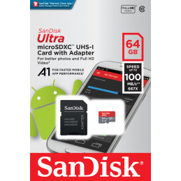 SanDisk Ultra 64 GB MicroSDXC UHS-I Luokka 10