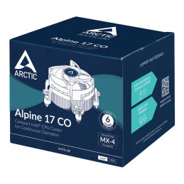 ARCTIC Alpine 17 CO Suoritin Ilmanjäähdytin 9,2 cm Musta, Hopea 1 kpl