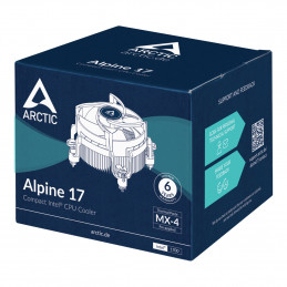 ARCTIC Alpine 17 Suoritin Ilmanjäähdytin 9,2 cm Musta, Hopea 1 kpl