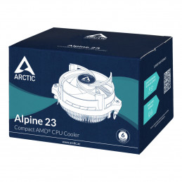 ARCTIC Alpine 23 - Compact AMD CPU-Cooler Suoritin Ilmanjäähdytin 9 cm Alumiini, Musta 1 kpl
