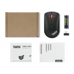 Lenovo ThinkPad USB-C Wireless Compact hiiri Molempikätinen Langaton RF Optinen 2400 DPI