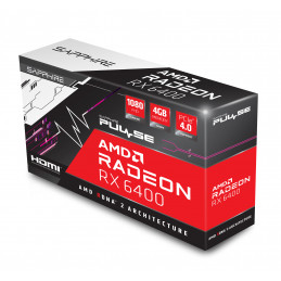 Sapphire PULSE 11315-01-20G näytönohjain AMD Radeon RX 6400 4 GB GDDR6