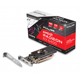 Sapphire PULSE 11315-01-20G näytönohjain AMD Radeon RX 6400 4 GB GDDR6
