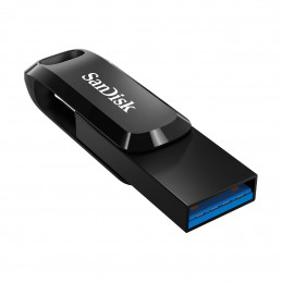 SanDisk Ultra Dual Drive USB-muisti 128 GB USB Type-A   USB Type-C 3.2 Gen 1 (3.1 Gen 1) Musta, Hopea