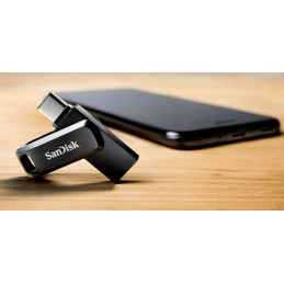 SanDisk Ultra Dual Drive Go USB-muisti 32 GB USB Type-A   USB Type-C 3.2 Gen 1 (3.1 Gen 1) Musta