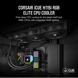 Corsair H115I Ilmanjäähdytin Musta 1 kpl