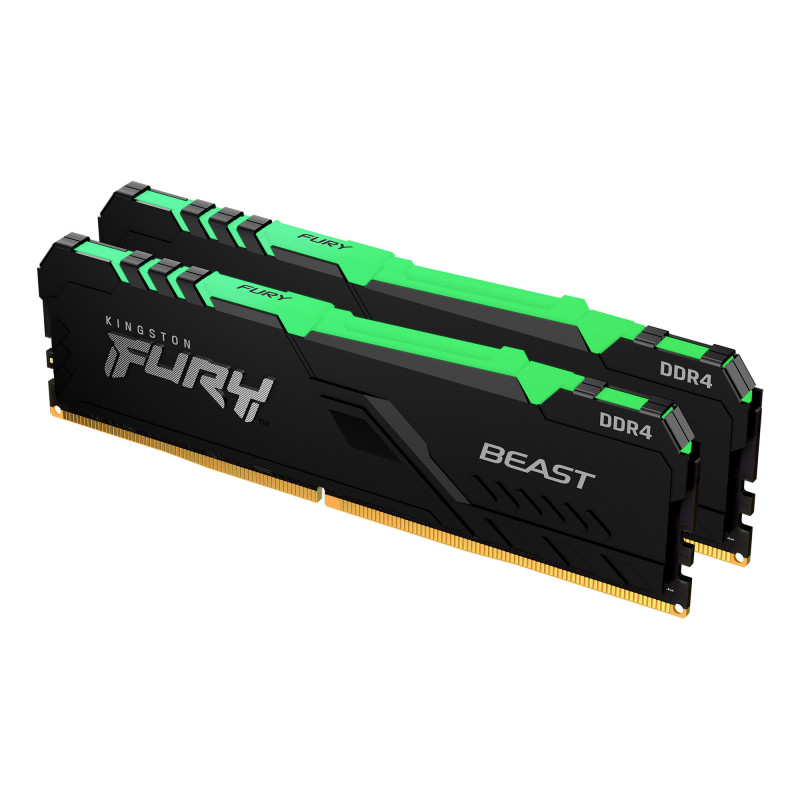 Kingston Technology FURY Beast RGB muistimoduuli 16 GB 2 x 8 GB DDR4 3733 MHz