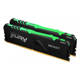Kingston Technology FURY Beast RGB muistimoduuli 16 GB 2 x 8 GB DDR4 3733 MHz