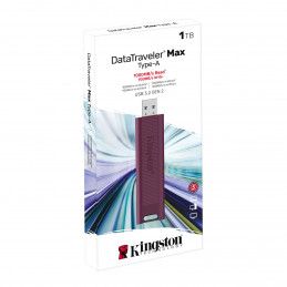 Kingston Technology DataTraveler Max USB-muisti 1000 GB USB A-tyyppi 3.2 Gen 2 (3.1 Gen 2) Punainen