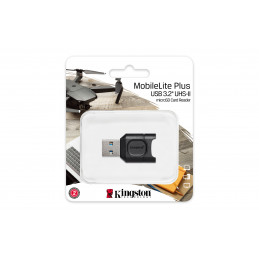 Kingston Technology MobileLite Plus kortinlukija USB 3.2 Gen 1 (3.1 Gen 1) Type-A Musta