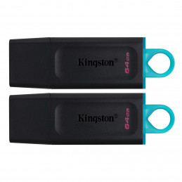 Kingston Technology DataTraveler Exodia USB-muisti 64 GB USB A-tyyppi 3.2 Gen 1 (3.1 Gen 1) Musta
