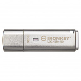 Kingston Technology IronKey Locker+ 50 USB-muisti 32 GB USB A-tyyppi 3.2 Gen 1 (3.1 Gen 1) Hopea