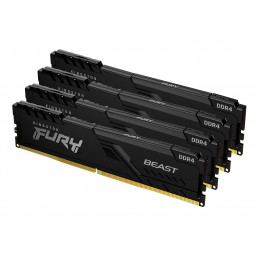 Kingston Technology FURY Beast muistimoduuli 16 GB 4 x 4 GB DDR4 2666 MHz