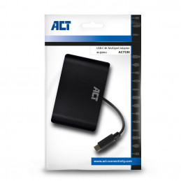 ACT AC7330 USB grafiikka-adapteri 4096 x 2160 pikseliä Musta