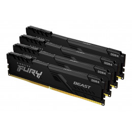 Kingston Technology FURY Beast muistimoduuli 64 GB 4 x 16 GB DDR4 3200 MHz