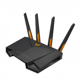 ASUS 90IG0790-MO3B00 langaton reititin Gigabitti Ethernet Kaksitaajuus (2,4 GHz 5 GHz) Musta, Oranssi