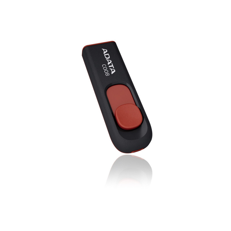 ADATA C008 USB-muisti 16 GB USB A-tyyppi 2.0 Musta, Punainen