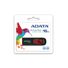 ADATA C008 USB-muisti 16 GB USB A-tyyppi 2.0 Musta, Punainen